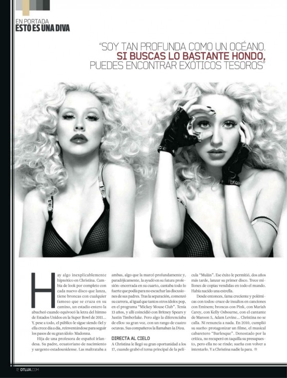 Christina Aguilera – DT Spain Magazine (April 2012)